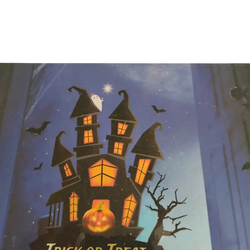 Halloween String Lights MultiSpeed BatteryOperated Pumpkins Cats Skeleton Tested